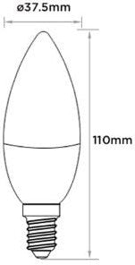 Mi-light miboxer rgb-cct led e14 kaars 4w rf 2.4g - led0214