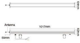 Mi-light miboxer rgb-cct led wallwasher ip65 24w 230v 433mhz - led0262