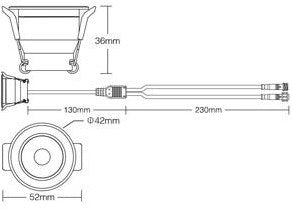 Mi-light miboxer rgb-cct mini downlighter 3w 12v rgb+2700-2200k - led0290