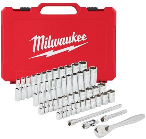 Milwaukee accessoires 1 4” ratel en doppenset | metrisch | 50-delig - 4932464944