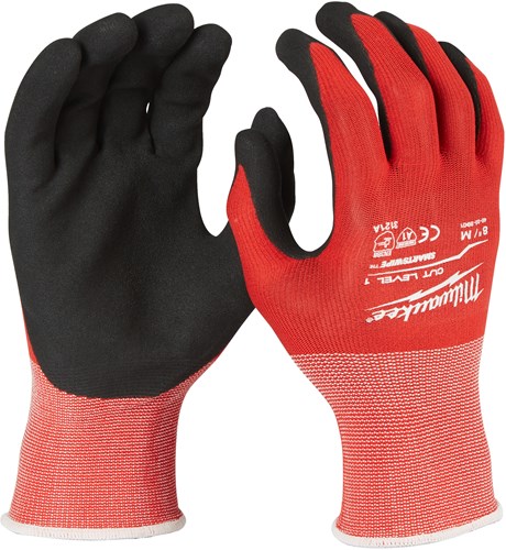Milwaukee accessoires gedipte werkhandschoenen | snijklasse 1 a - m 8 | 1 paar - 4932471416