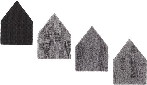 Milwaukee accessoires mesh schuurvellen set | voor m12 fdss | 67 x 92 mm | k80 k120 k180 | 12 stuks - 48805405