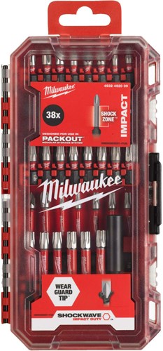 Milwaukee accessoires shockwave impact duty schroefbit set 38-delig - 4932492009