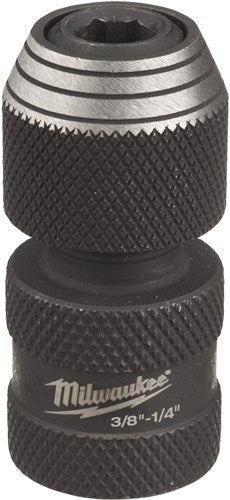 Milwaukee adaptor shw 3 8 sq to 1 4 hex - 1 pc doppen verloopstuk shockwave™ 3 8 naar 1 4 hex - 4932493426