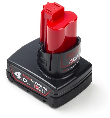 Milwaukee m12 b4 accu (12 v 4.0ah redlithium-ion) - 4932430065