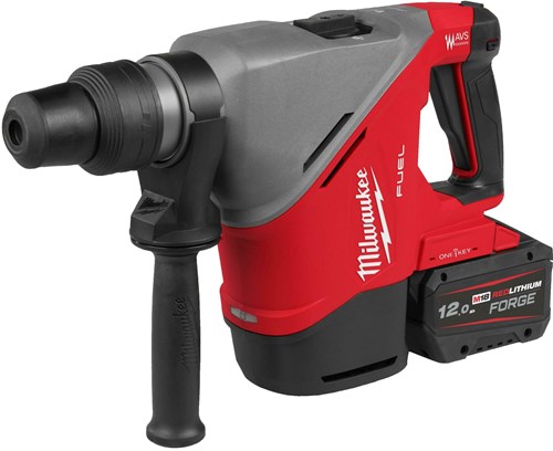 Milwaukee m18 fhaco540-122c accu combihamer | one-key | 40mm | sds-max | incl 2x 12.0ah m18 fb12 accu en m12-18fc lader - 4933493138