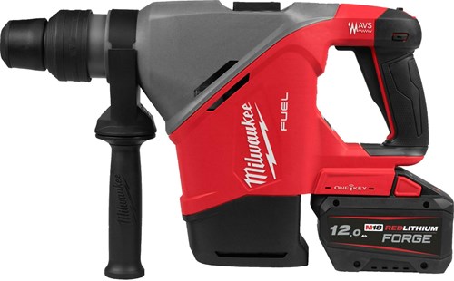 Milwaukee m18 fhaco540-122c accu combihamer | one-key | 40mm | sds-max | incl 2x 12.0ah m18 fb12 accu en m12-18fc lader - 4933493138