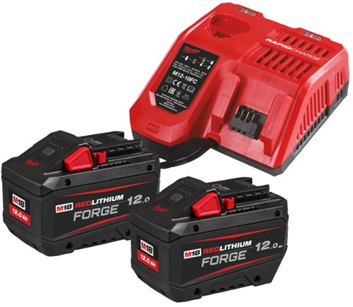 Milwaukee m18 forgenrg-122 | forgenrg kit 122 2x12.0 ah accu (2x 12.0ah accu) - 4933498610