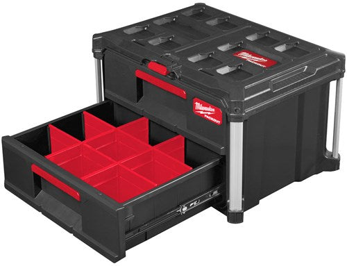Milwaukee packout toolbox | met 2 lades - 4932472129