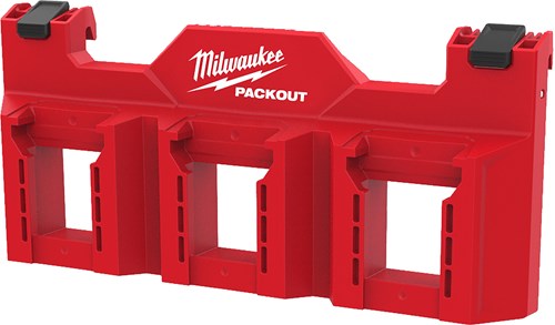 Milwaukee packout zijmontage m18 accu rek - 4932498645