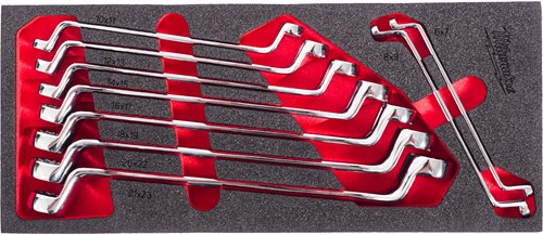 Milwaukee ringsleutelset | foam inlay | dubbel | 9-delig - 4932499086
