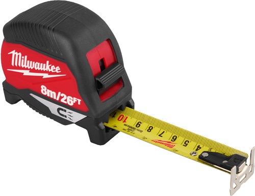 Milwaukee rolmaat | gen iiii | magnetisch | 8 m x 30 mm (26 ft) - 4932498771