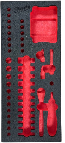 Milwaukee vervangende foam inlay voor 1 4 doppen en bitset - 4932499294