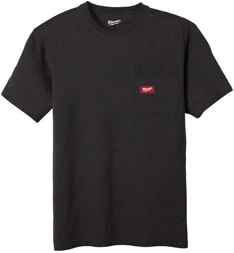 Milwaukee wt ss bl l t-shirt work short sleeve black l - 4932493005