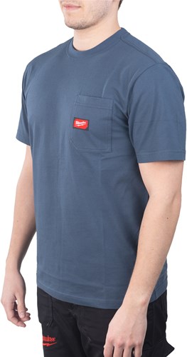 Milwaukee wt ss blu xl t-shirt work short sleeve blue xl - 4932493016