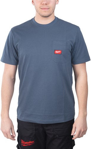 Milwaukee wt ss blu xl t-shirt work short sleeve blue xl - 4932493016