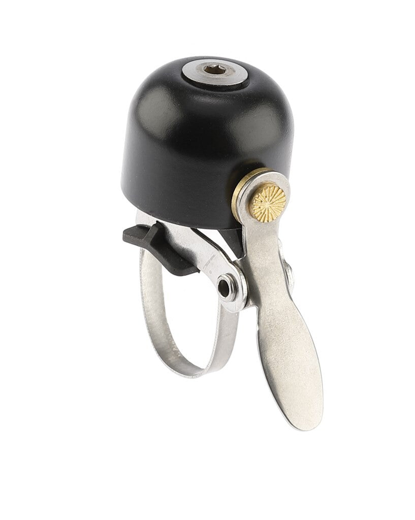 Cloche Mirage 27mm sonorisation classique noir + 2 supports acier