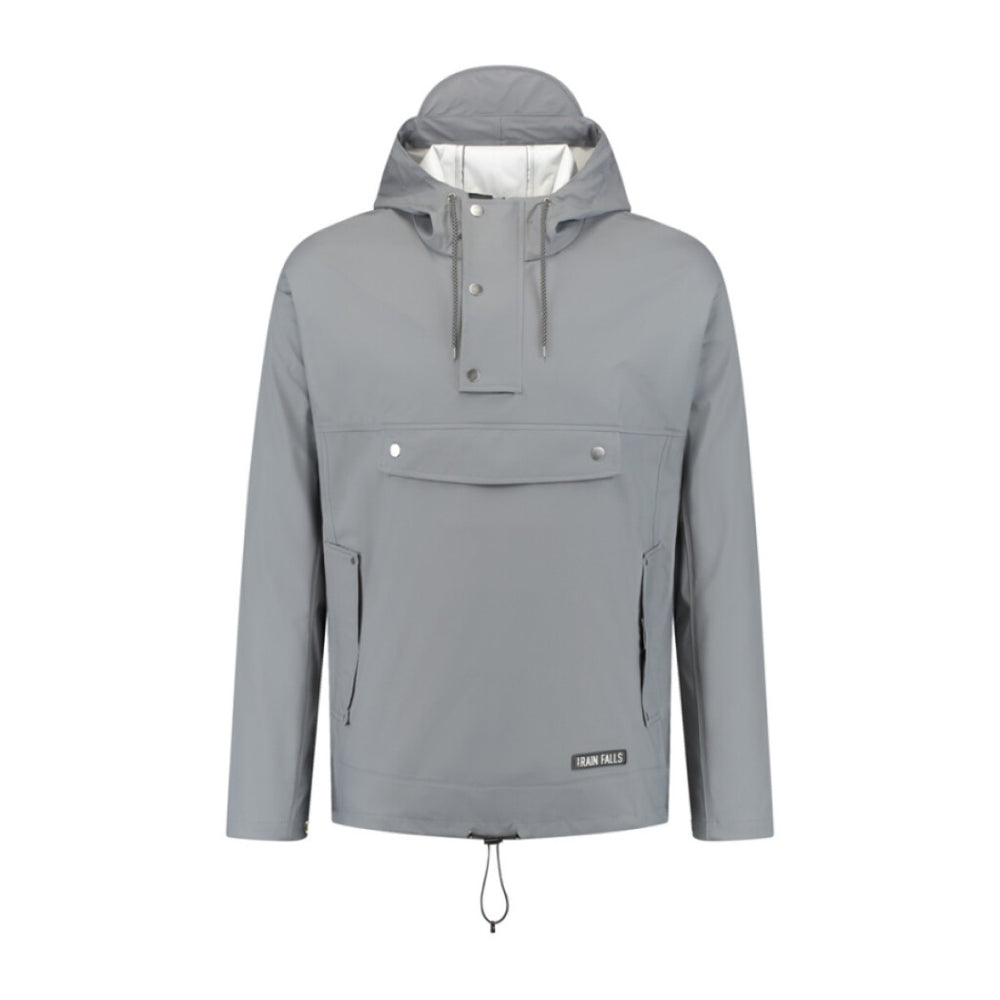 Mirage regenjas rainfall closed jacket - maat l - gemaakt van polyester soft touch - earl grey