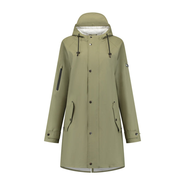 Mirage rain jacket rainfall trench coat - size m - made of polyester soft touch - olive green