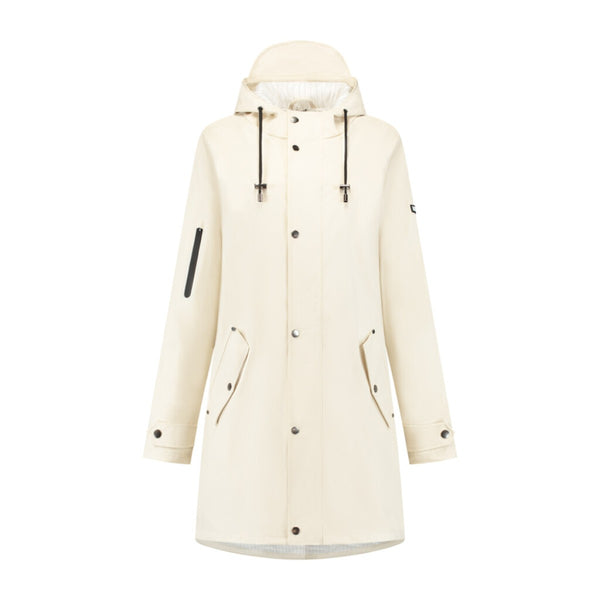 Mirage raincoat rainfall trench coat - size S - made of polyester soft touch - off white