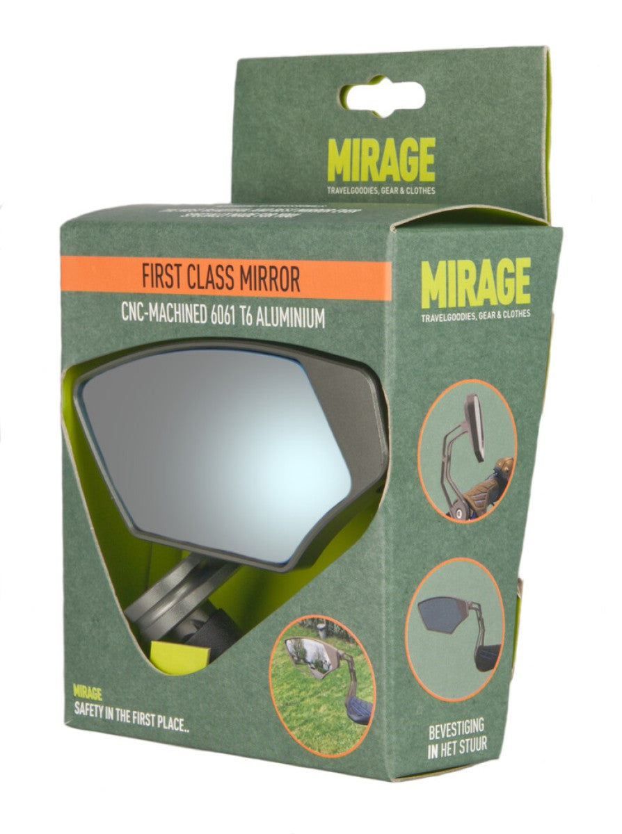 Mirage spiegel barend eerste klasse,dimmend glas, grijs, links