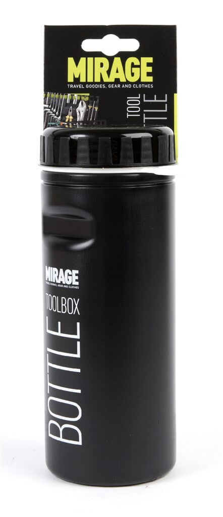 Mirage Gereedschap gereedschapskist bidon 500ml zwart op kaart