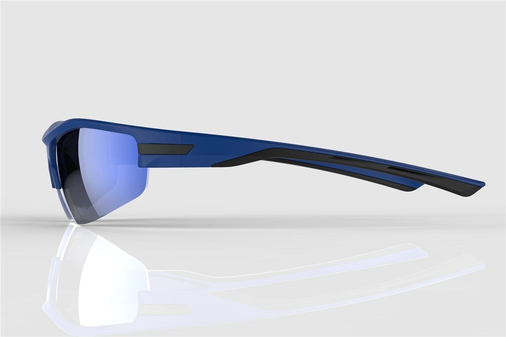 Lunettes de soleil Mirage Sport avec 3 paires de verres - bleu noir