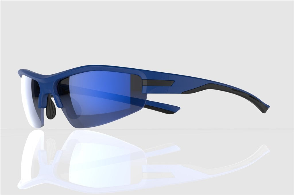Lunettes de soleil Mirage Sport avec 3 paires de verres - bleu noir