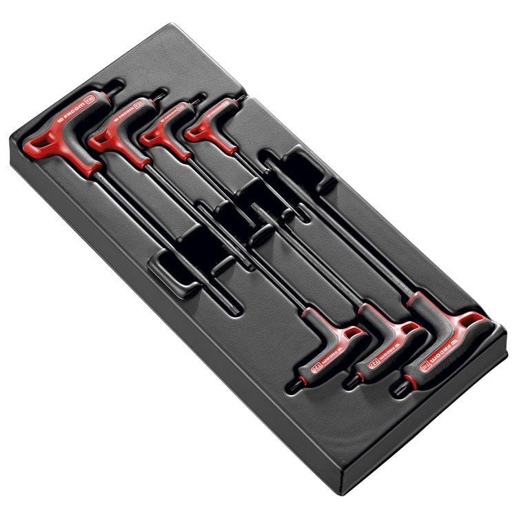 Facom module van 7 inbussleutels met p-greep torx® - mod.89txa