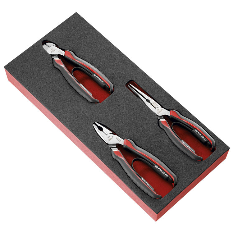 Facom module van foam met 3 tangen - modm.cpea0