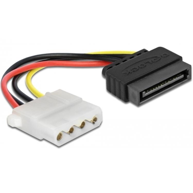 DeLOCK DeLOCK SATA 15pin mannelijk > 4pin Molex vrouwelijk