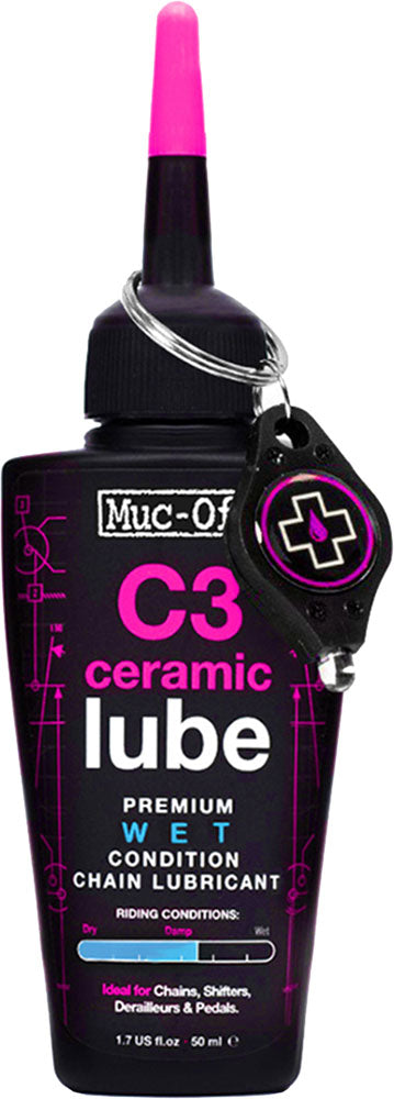 Muc-off c3 ceramic wet lube chain lubricant | 50 ml