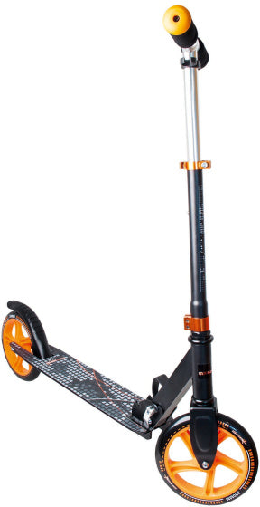 2-wiel Kinderstep Opvouwbaar Voetrem Zwart Oranje