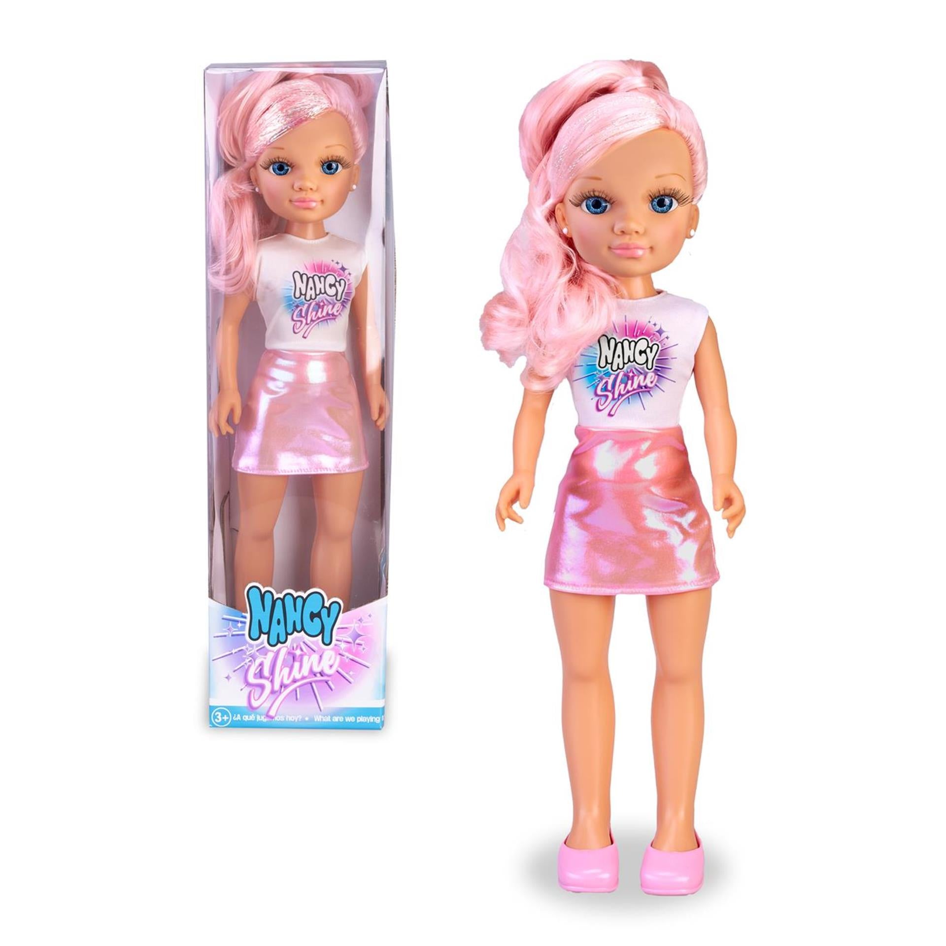 Pinypon nancy shine pop 45cm pink