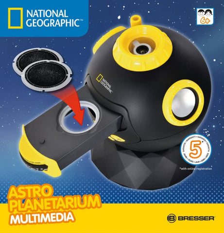 astro-planetarium junior 16 cm zwart geel