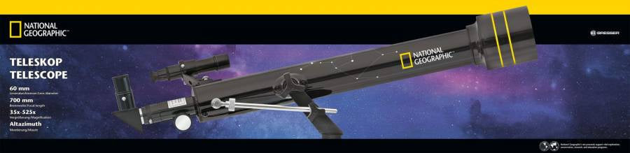 National geographic Refractortelescoop 60 700 35-525x zwart