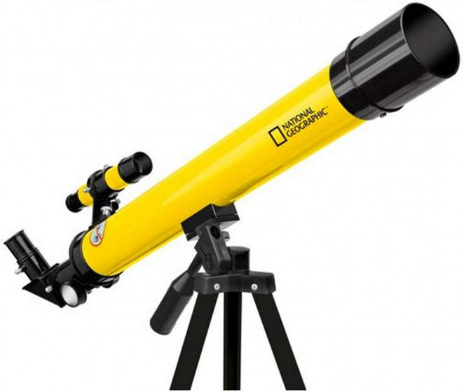 telescoop- en microscoopset aluminium zwart geel