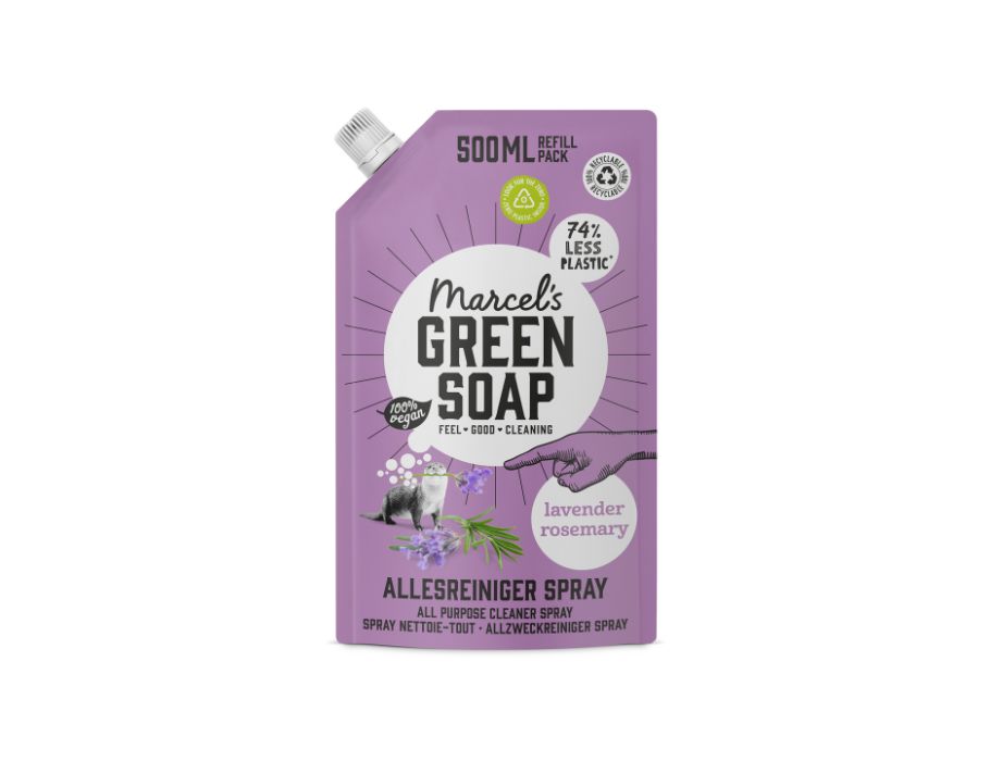 Marcels Groene Zeep Navulling Allesreiniger Spray Lavendel Rozemarijn 500ML