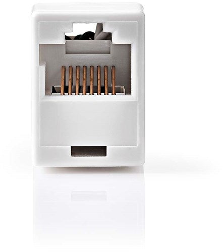 Nedis netwerkkoppeling | cat5 | onafgeschermd | rj45 female | rj45 female | recht | abs | doos - ccgb89005wt