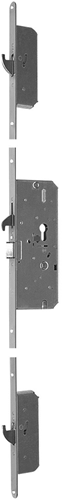 Nemef 4927 85-86 veiligheidspaniekmeerpuntssluiting | krukbediend paniek oneshot | achterdeur | skg*** | dm65mm | pc72mm cilinder boven kruk | dr 2+3. - a000301932