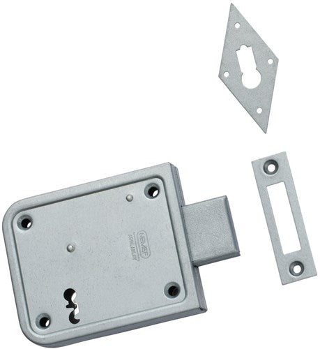 Nemef 91 11-70 blis.,oplegslot, dm70mm, klaviersleutel, slotkast staal verzi - 9009111730 - 9009111730