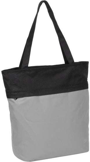 Fiets carbon waterafstotende shopper fietstas 21l grijs
