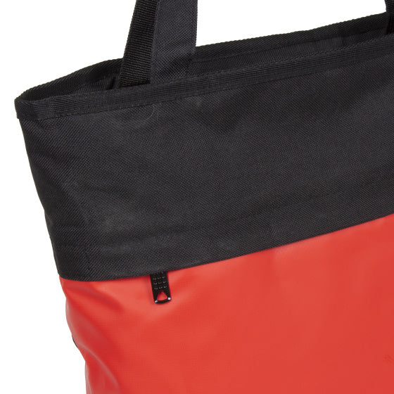Fiets carbon waterafstotende shopper fietstas 21l rood