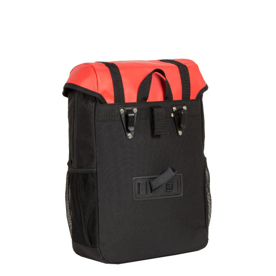 Fiets carbon waterafstotende fietsschoudertas 24l rood