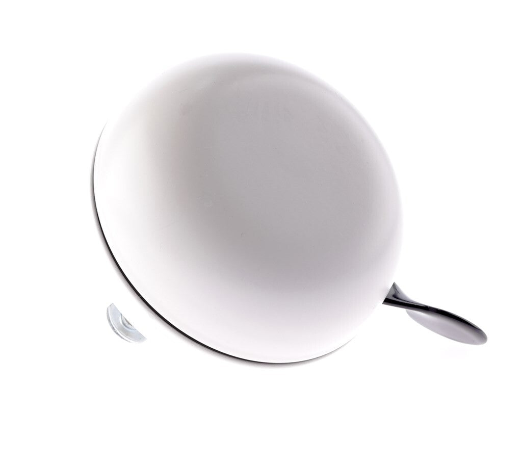 Sonnette de vélo Ding-Dong NietBad ø80mm - blanc sauvignon