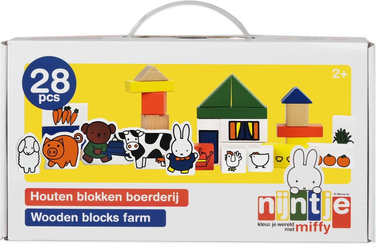 Boosterbox nijntje houten boerderij blokken 33410