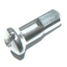 Écrou de rayon Alpina 14G - ø4mm M2.3 12.3mm long - argent (144 pièces)