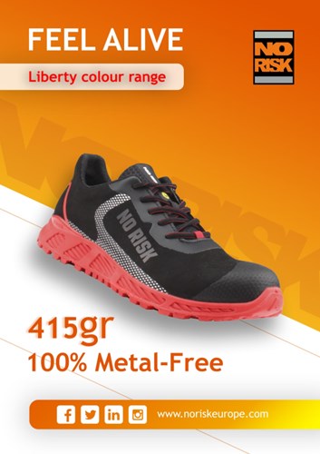 No risk red spider 1247.14 s3 | rood zwart | maat 36 - 5607421016365