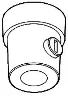Nordic rail fixet nippel m10 wit 5050432