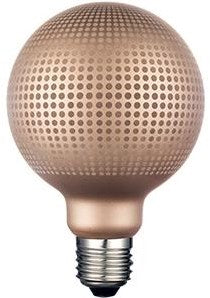 Enzo nordlux led globe g95 e27 4-8w 2500k magician stippen goud - 2760420